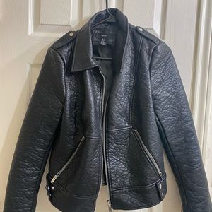 Faux leather jacket
